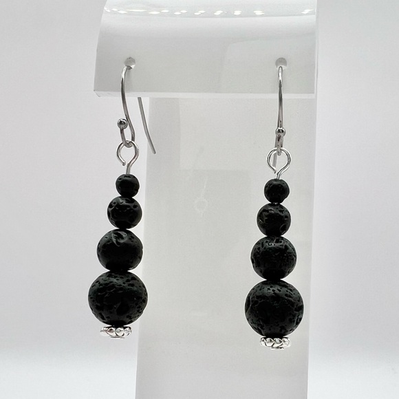 LAVA ROCK EARRINGS - Picture 9 of 11